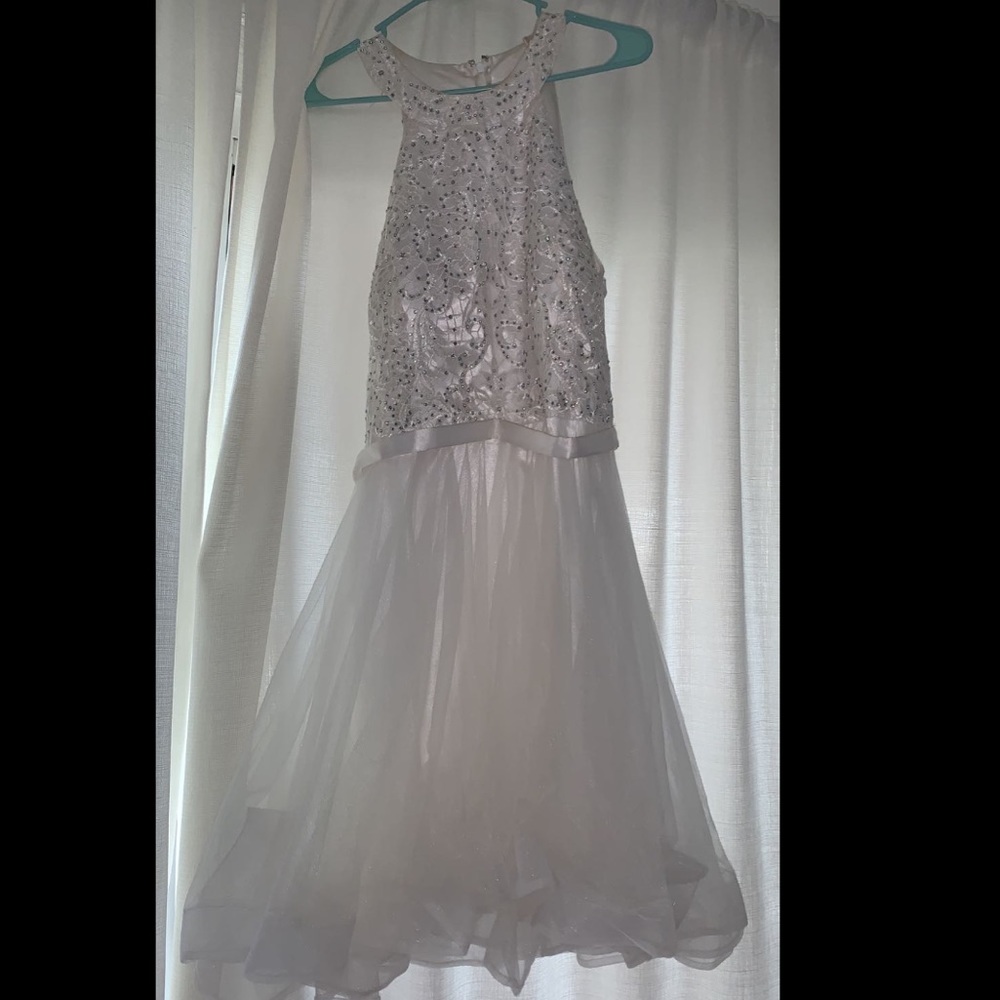 White formal or prom dress